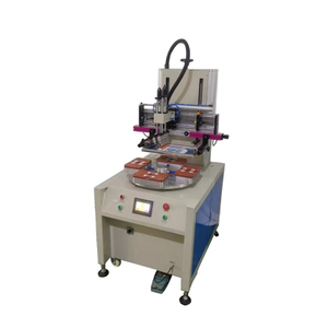 Ротационная плоская шелкотрафаретная печать с 4 рабочими станциями (HX-500R/4)